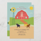 Invitation de Red Barn (Devant / Derrière)