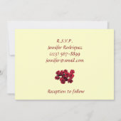 Invitation de Red Roses Quinceanera (Dos)