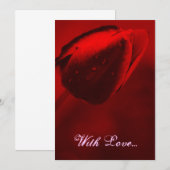 Invitation de Red Tulip (Devant / Derrière)