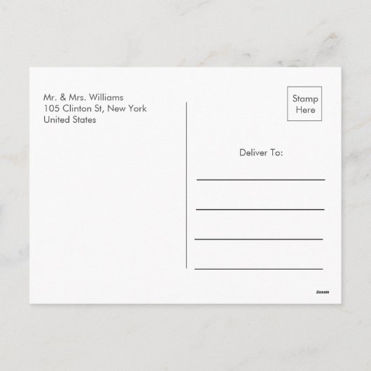 Invitation de remerciement automnal rustique de ci (Dos)