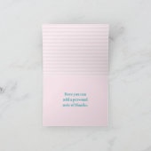 Invitation de remerciement pour fille animaux mari (Intérieur)