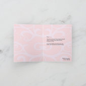 Invitation de Remerciement pour une Fête de Mariée (Intérieur)