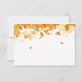 Invitation de remerciement vintage automne tableau (Dos)