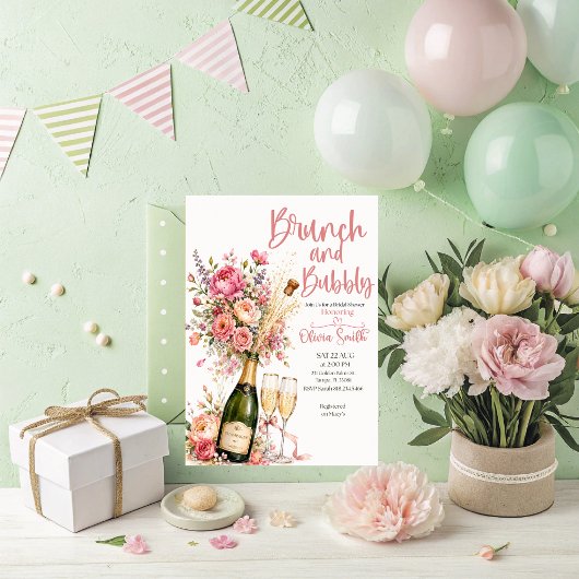 Invitation de Remise de Cadeaux de Mariée Brunch e