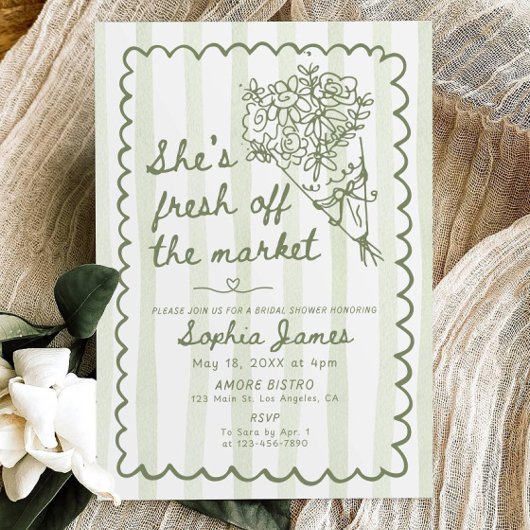 Invitation de Remise de Cadeaux de Mariée Fraîche