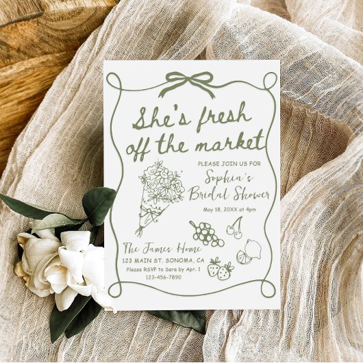 Invitation de Remise de Cadeaux de Mariée Fraîche