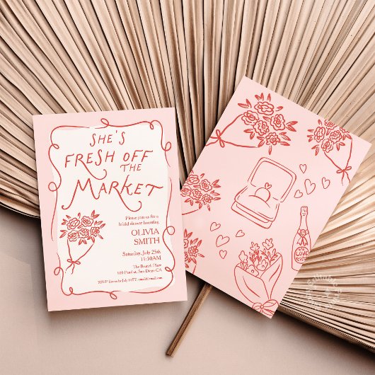 Invitation de Remise de Cadeaux de Mariée Fraîche 