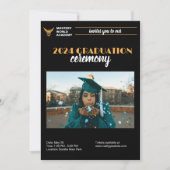 Invitation de remise de diplôme Annonce de diplômé (Devant)