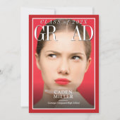 Invitation de remise de diplôme de journal de maga (Devant)