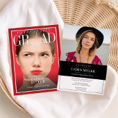 Invitation de remise de diplôme de journal de maga