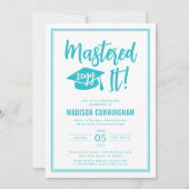 Invitation de remise de diplôme de maîtrise Modern (Devant)