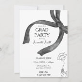Invitation de remise de diplôme élégante et tendan (Devant)