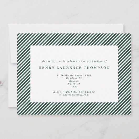 Invitation de remise de diplôme initiale multi-pho (Dos)