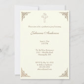 Invitation de remise de diplôme religieuse élégant (Dos)