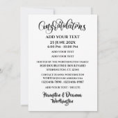 Invitation de remise de diplômes (Dos)