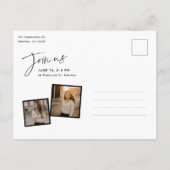 Invitation de remise de diplômes avec collage de p (Dos)