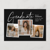 Invitation de remise de diplômes avec collage de p (Devant)