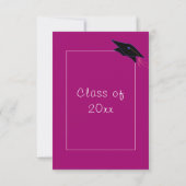 Invitation de remise de diplômes avec couleurs et (Dos)