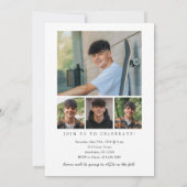 Invitation de remise de diplômes avec photo (Dos)