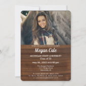 Invitation de remise de diplômes avec photo de gra (Devant)