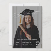 Invitation de remise de diplômes Célébration Éléga (Devant)