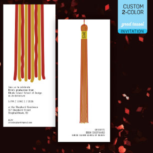 Invitation de remise de diplômes de design moderne