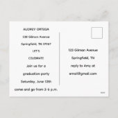 Invitation de remise de diplômes en calligraphie m (Dos)