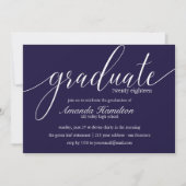 Invitation de remise de diplômes en typographie De (Devant)