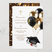 Invitation de Remise de Diplômes et de Confirmatio (Devant / Derrière)