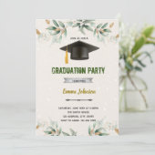 Invitation de remise de diplômes Greenery (Debout devant)