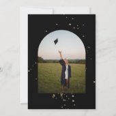 Invitation de remise de diplômes moderne avec phot (Dos)