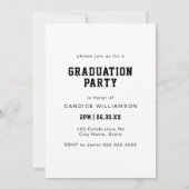 Invitation de remise de diplômes moderne et amusan (Dos)