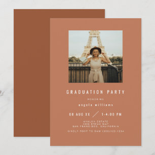 Invitation de remise de diplômes moderne ZARA coul