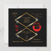 Invitation de remise de diplômes personnalisable m (Devant)