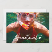 Invitation de remise de diplômes photo de fin d'ét (Devant)