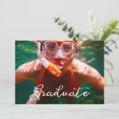 Invitation de remise de diplômes photo de fin d'ét (Debout devant)