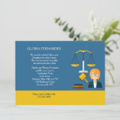 Invitation de remise de diplômes pour femmes Quest (Debout devant)