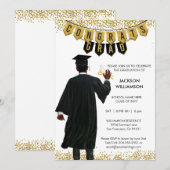 Invitation de remise de diplômes unique Cheveux no (Devant / Derrière)