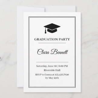 Invitation de remise des diplômes 2026 élégante no