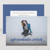 Invitation de remise des diplômes « Aventures en a (Devant / Derrière)