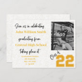 Invitation de remise des diplômes - Carte postale  (Devant / Derrière)