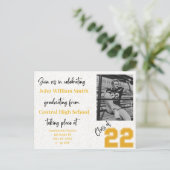 Invitation de remise des diplômes - Carte postale  (Debout devant)