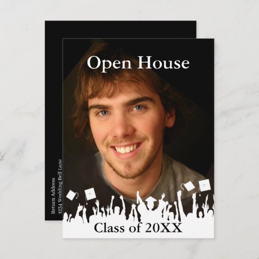 Invitation de remise des diplômes - Changer la cou (Devant / Derrière)