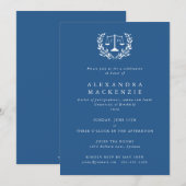 Invitation de remise des diplômes Couronne de laur (Devant / Derrière)