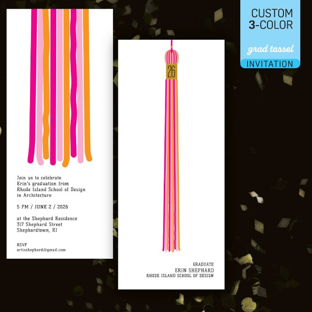 Invitation de remise des diplômes de design modern (Créateur téléchargé)