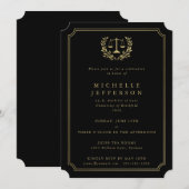 Invitation de remise des diplômes de l'école de dr (Devant / Derrière)
