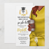 Invitation de remise des diplômes de l'école de mé (Devant / Derrière)