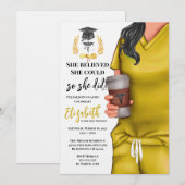 Invitation de remise des diplômes de l'école de mé (Devant / Derrière)