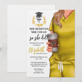 Invitation de remise des diplômes de l'école de mé (Devant / Derrière)