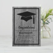 Invitation de remise des diplômes en granit classi (Debout devant)